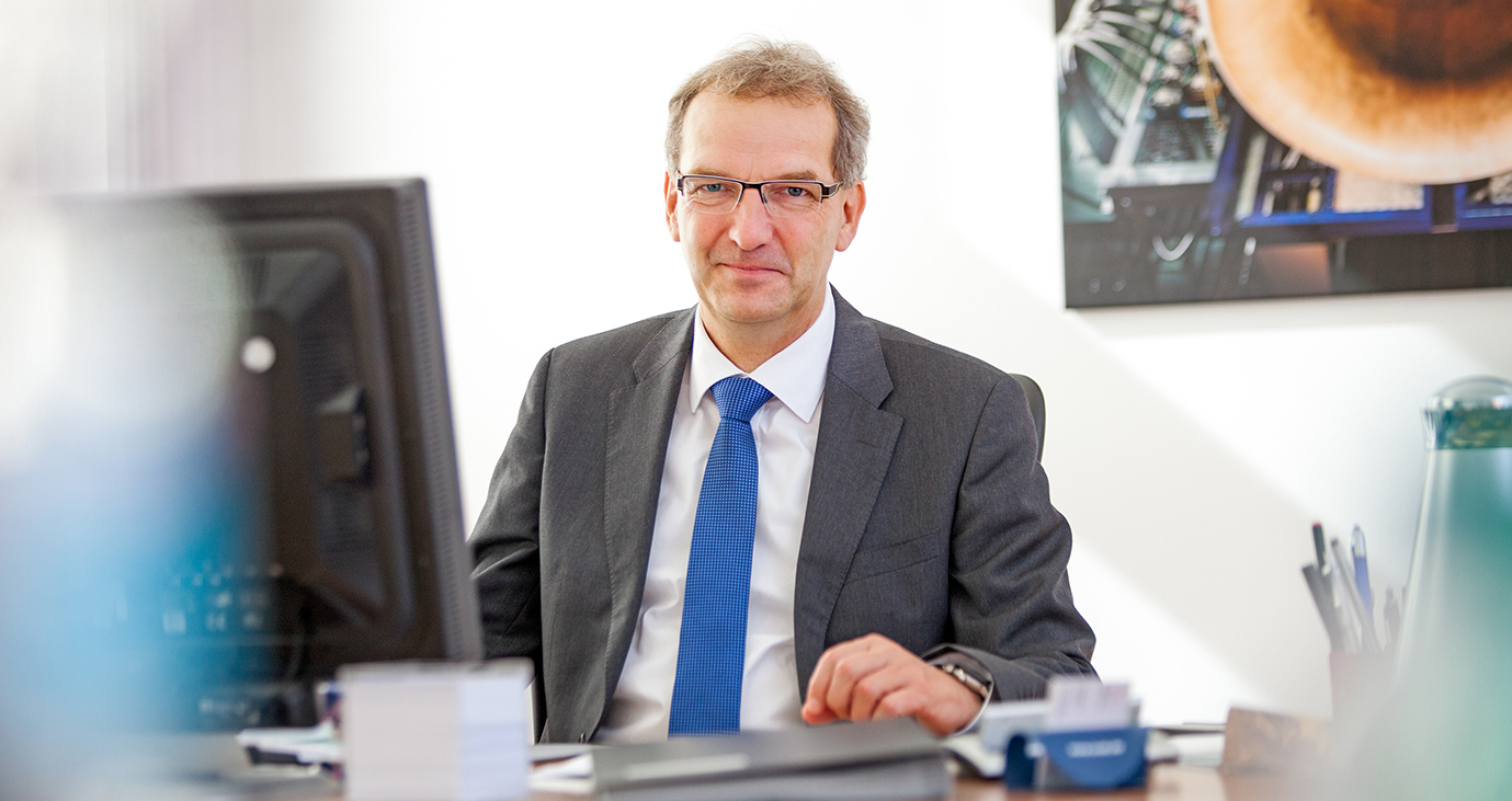 Hendrik Fischer, Staatssekretär im Wirtschaftsministerium, ist in Oranienburg zu Gast. (c) Till Budde