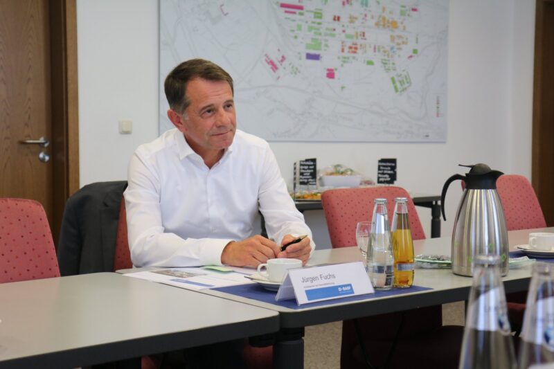 Jürgen Fuchs, Vorsitzender der Geschäftsführung von BASF Schwarzheide. Foto: (c) Maria Goldberg
