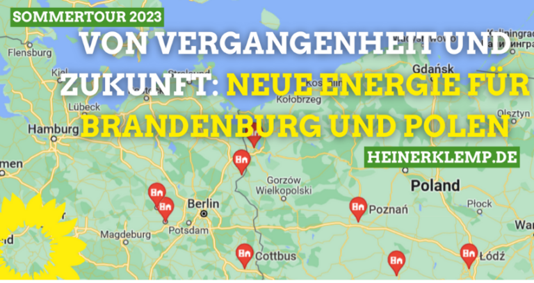 Heiner Klemp auf Sommertour in Brandenburg und Polen