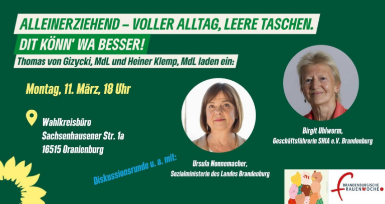 Veranstaltung: Alleinerziehend – voller Alltag, leere Taschen. Dit könn‘ wa besser!